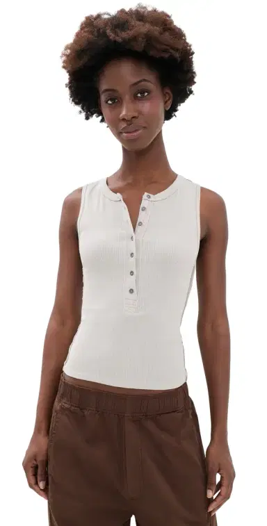 Free People Jamie Henley Tank Quiet Grey | Thumbnail 1 Free People Jamie Henley Tank Quiet Grey | Thumbnail 1