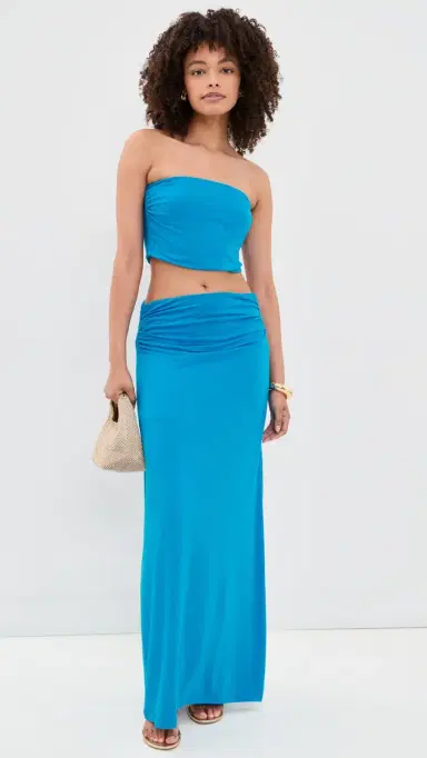 Ramy Brook Solid Raya Top Aegean Blue S | Thumbnail 5