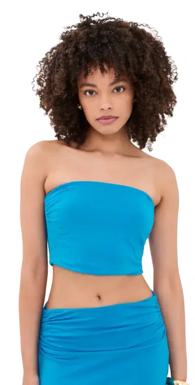 Ramy Brook Solid Raya Top Aegean Blue S | Thumbnail 1