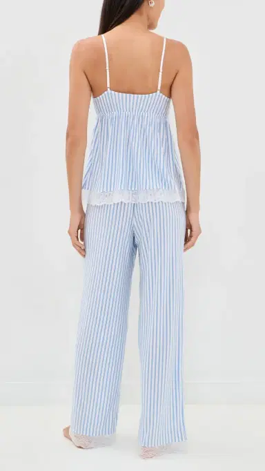 Eberjey Isla Cami and Pant Set Regatta Stripe ummer Blue/White | Thumbnail 3 Eberjey Isla Cami and Pant Set Regatta Stripe ummer Blue/White | Thumbnail 3