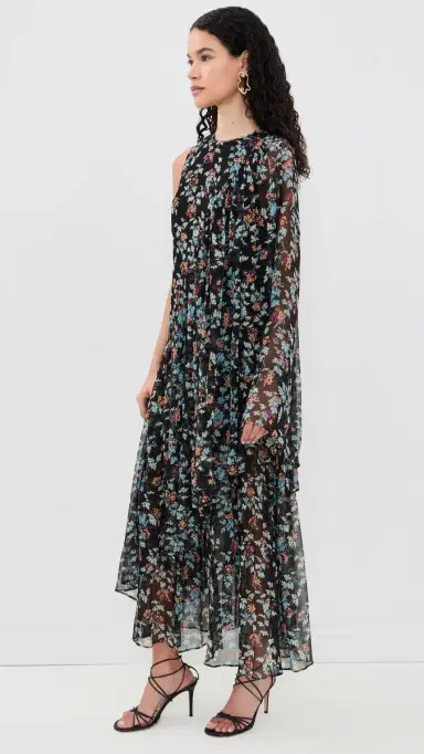 Ulla Johnson Seraphina Silk Draped Dress Nightshade 2 | Thumbnail 4