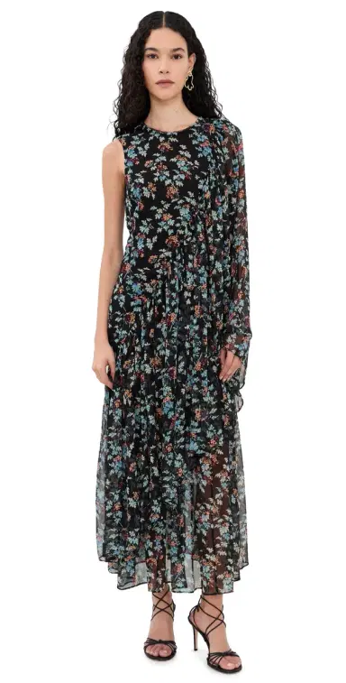Ulla Johnson Seraphina Silk Draped Dress Nightshade 2 | Thumbnail 1
