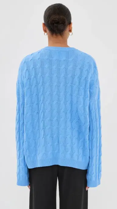 Lisa Yang Seymour Cashmere Sweater Azure | Thumbnail 3