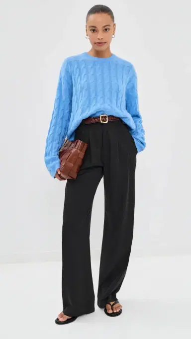 Lisa Yang Seymour Cashmere Sweater Azure | Thumbnail 5