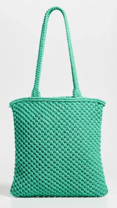 Faherty Sunwashed Macrame Shopper Tote | Thumbnail 2