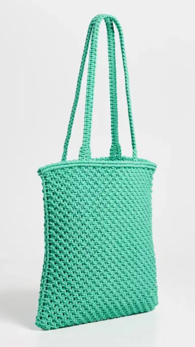 Faherty Sunwashed Macrame Shopper Tote | Thumbnail 4