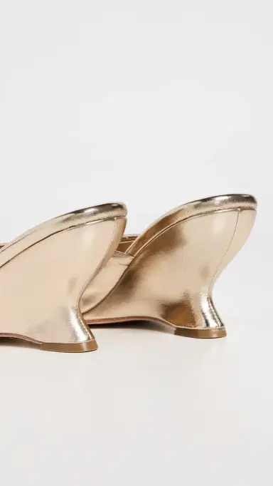 Loeffler Randall Marsy Angled Wedge Sandals Champagne 8 | Thumbnail 4