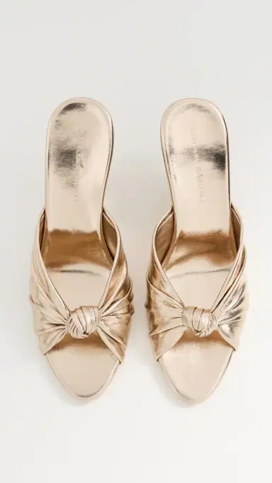 Loeffler Randall Marsy Angled Wedge Sandals Champagne 8 | Thumbnail 5