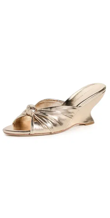 Loeffler Randall Marsy Angled Wedge Sandals Champagne 8 | Thumbnail 1