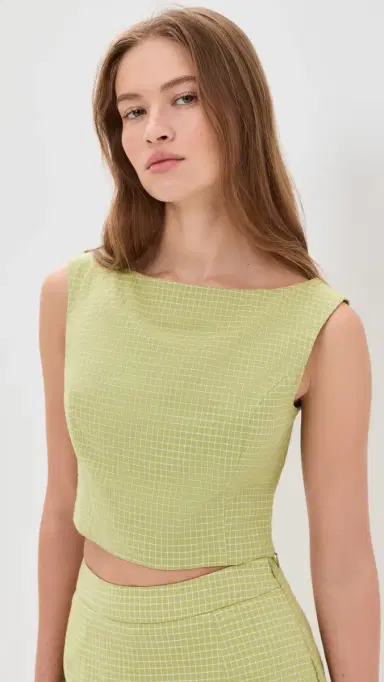 Line & Dot hea Top Green | Thumbnail 2