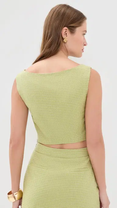 Line & Dot hea Top Green | Thumbnail 3