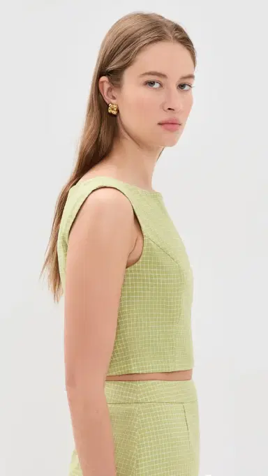 Line & Dot hea Top Green | Thumbnail 4
