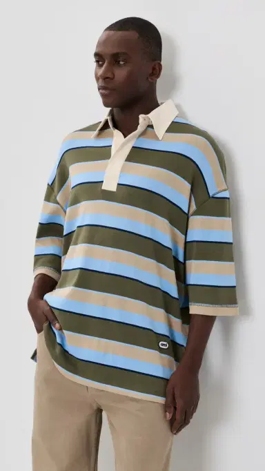 AMI Oversized Jersey Polo | Thumbnail 2 AMI Oversized Jersey Polo | Thumbnail 2