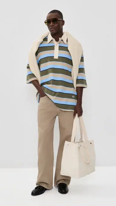 AMI Oversized Jersey Polo | Thumbnail 5 AMI Oversized Jersey Polo | Thumbnail 5