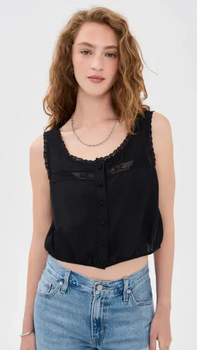 RE/DONE Allegra Top Black | Thumbnail 2 RE/DONE Allegra Top Black | Thumbnail 2