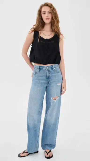 RE/DONE Allegra Top Black | Thumbnail 5 RE/DONE Allegra Top Black | Thumbnail 5