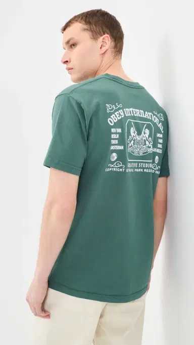 Obey Creative Studios Tee Pigment Rainforest L | Thumbnail 2
