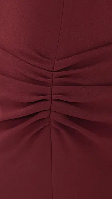 Victoria Beckham Bela Midi Dress Burgundy | Thumbnail 6 Victoria Beckham Bela Midi Dress Burgundy | Thumbnail 6