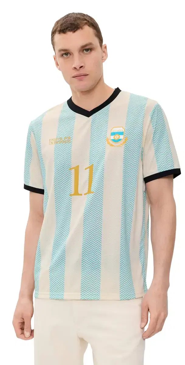 Les Deux Argentina Football Jersey Bachelor Button Blue