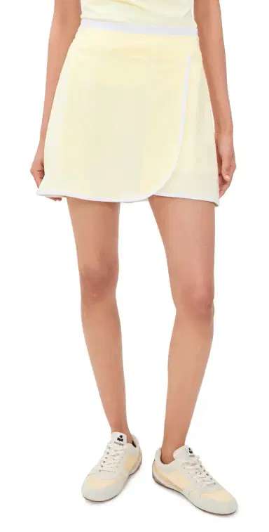Sweaty Betty Tennis Skort Butterscotch Yellow/White M | Thumbnail 1