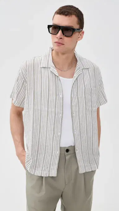 Obey Evans Woven Top Moss Green Multi S | Thumbnail 2 Obey Evans Woven Top Moss Green Multi S | Thumbnail 2