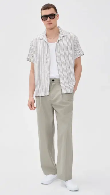 Obey Evans Woven Top Moss Green Multi S | Thumbnail 5 Obey Evans Woven Top Moss Green Multi S | Thumbnail 5