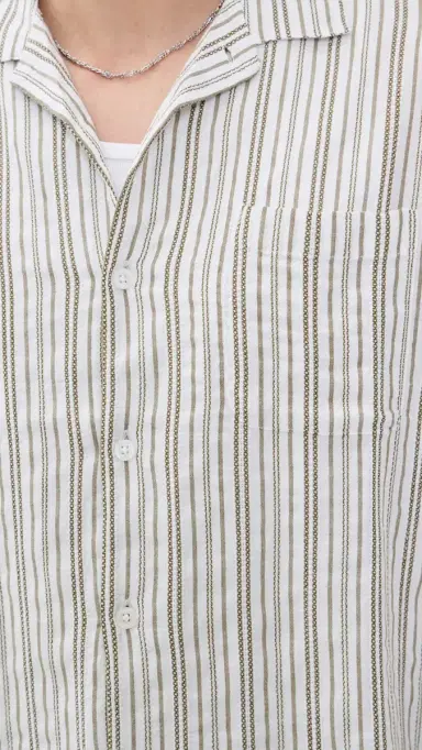 Obey Evans Woven Top Moss Green Multi S | Thumbnail 6 Obey Evans Woven Top Moss Green Multi S | Thumbnail 6