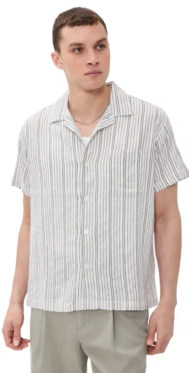 Obey Evans Woven Top Moss Green Multi S | Thumbnail 1 Obey Evans Woven Top Moss Green Multi S | Thumbnail 1
