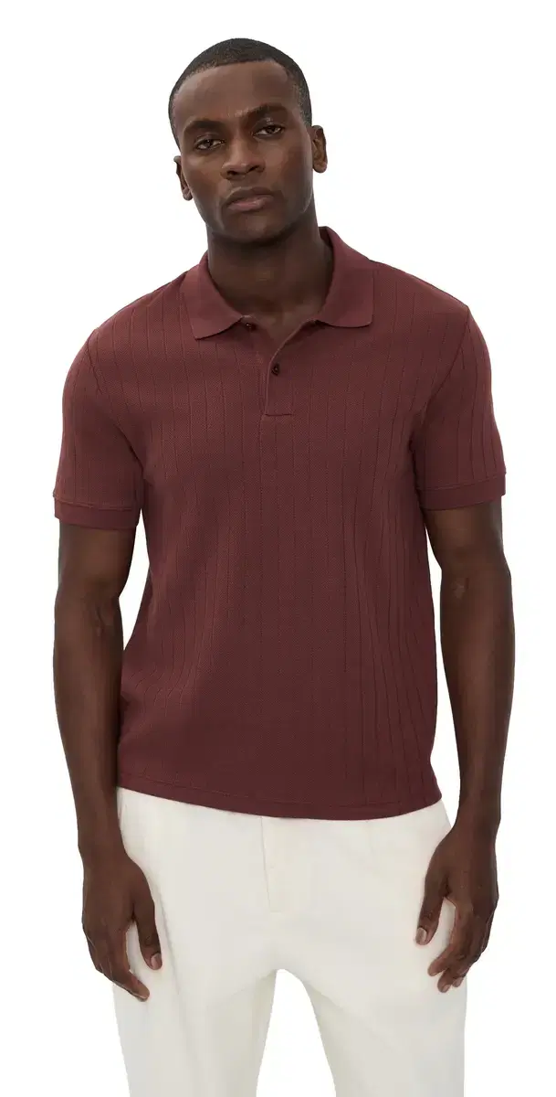 Vince Drop Needle tripe Polo Deep atin