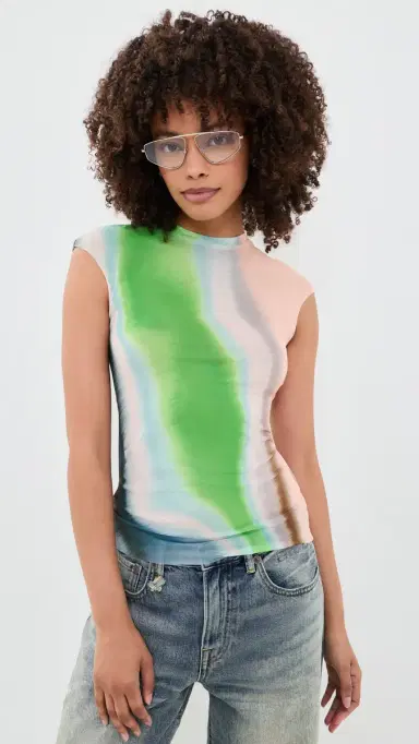 AFRM Nina Tee Watercolor Abstract S | Thumbnail 2
