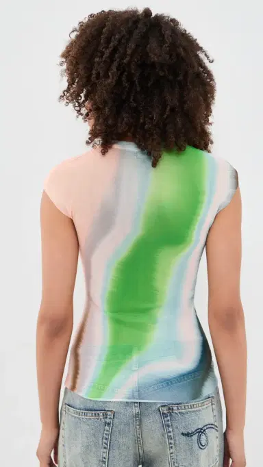 AFRM Nina Tee Watercolor Abstract S | Thumbnail 3