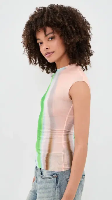 AFRM Nina Tee Watercolor Abstract S | Thumbnail 4