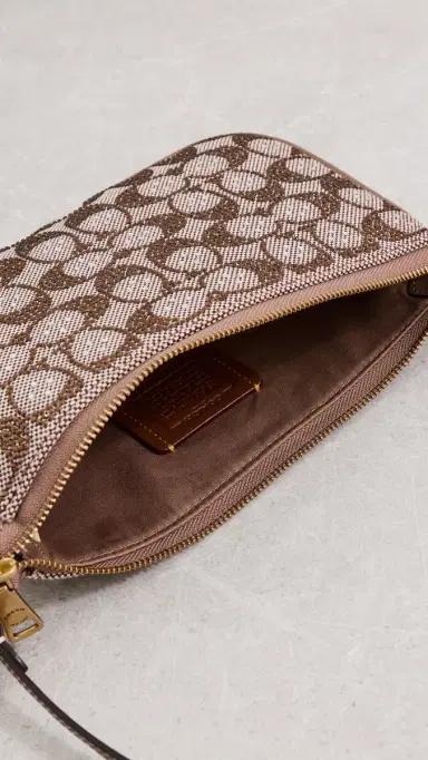 Coach Crystal Signature Jacquard Plaza Bag Mushroom | Thumbnail 6 Coach Crystal Signature Jacquard Plaza Bag Mushroom | Thumbnail 6