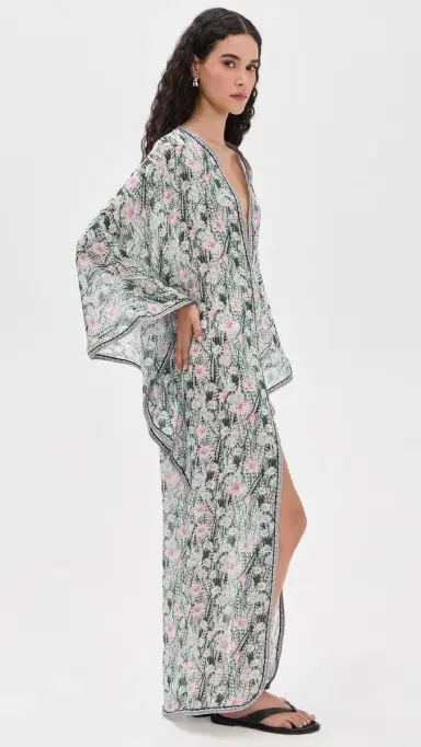 Eywasouls Malibu Jaya Coverup Caftan Cactus Bloom | Thumbnail 4 Eywasouls Malibu Jaya Coverup Caftan Cactus Bloom | Thumbnail 4