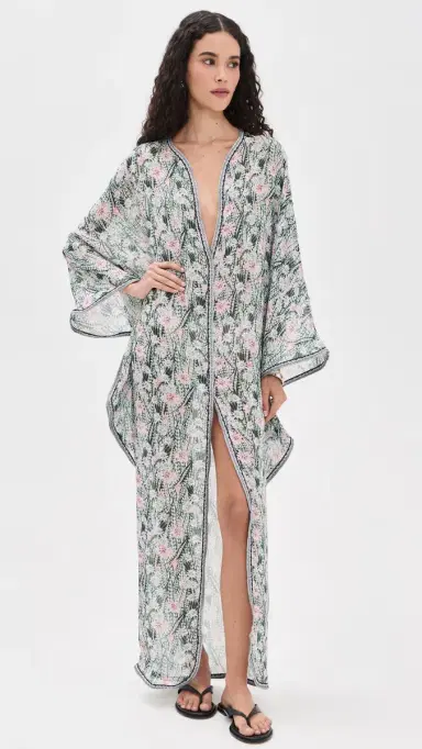 Eywasouls Malibu Jaya Coverup Caftan Cactus Bloom | Thumbnail 5 Eywasouls Malibu Jaya Coverup Caftan Cactus Bloom | Thumbnail 5