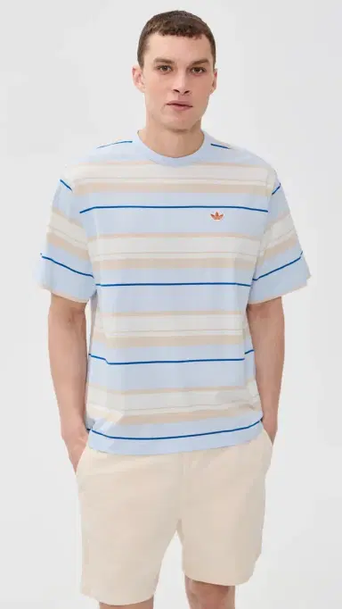 Adidas Striped Tee Crystal ky | Thumbnail 2