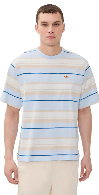 Adidas Striped Tee Crystal ky | Thumbnail 1