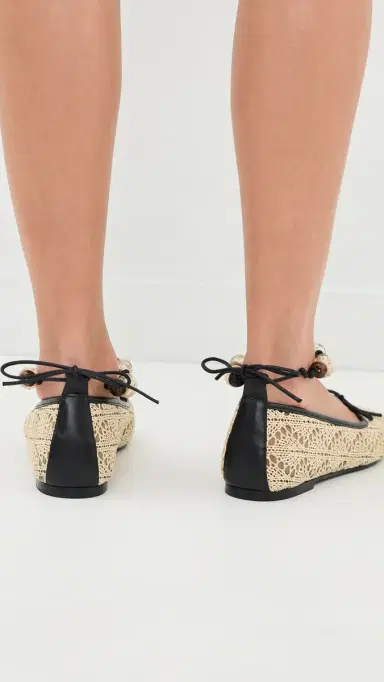 FRĒDA SALVADOR Jada X Lorna Murray Flats Natural Diamond Raffia | Thumbnail 5