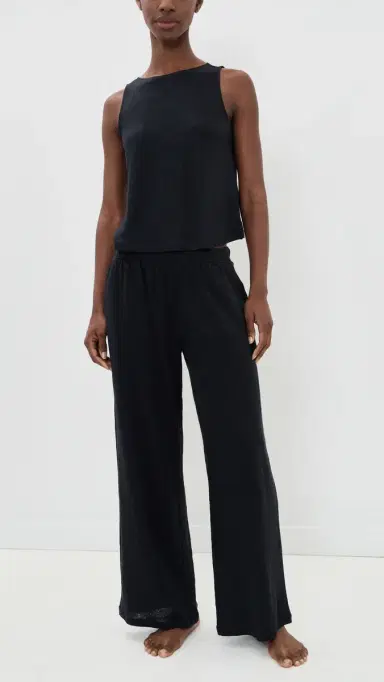 Eberjey Organic Linen Knit Pants Black | Thumbnail 5 Eberjey Organic Linen Knit Pants Black | Thumbnail 5