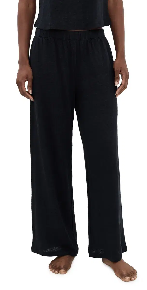 Eberjey Organic inen Knit Pants Black