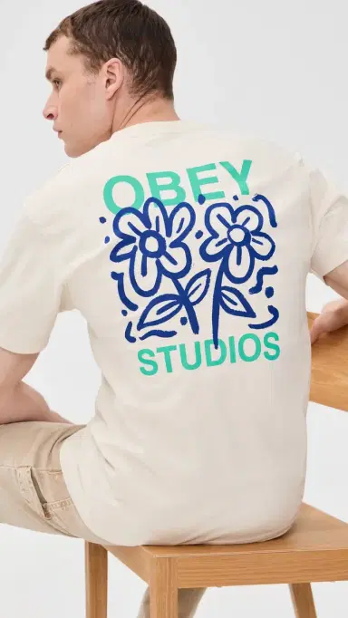 Obey Grown with Love Tee Cream L | Thumbnail 3
