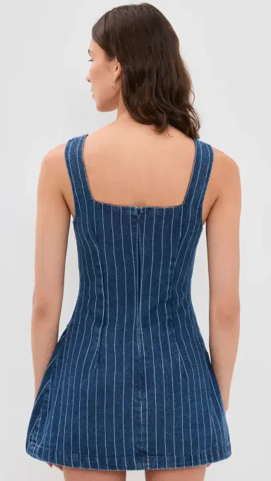 Line & Dot Monah Denim Mini Dress Blue | Thumbnail 3 Line & Dot Monah Denim Mini Dress Blue | Thumbnail 3