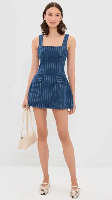Line & Dot Monah Denim Mini Dress Blue | Thumbnail 5 Line & Dot Monah Denim Mini Dress Blue | Thumbnail 5