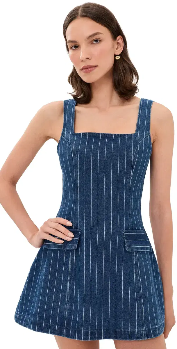Monah Denim Mini Dress Blue