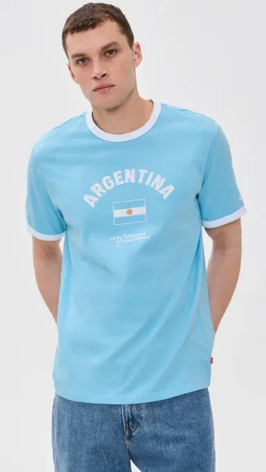 Levi's X World Cup Argentina Ringer Tee | Thumbnail 2 Levi's X World Cup Argentina Ringer Tee | Thumbnail 2