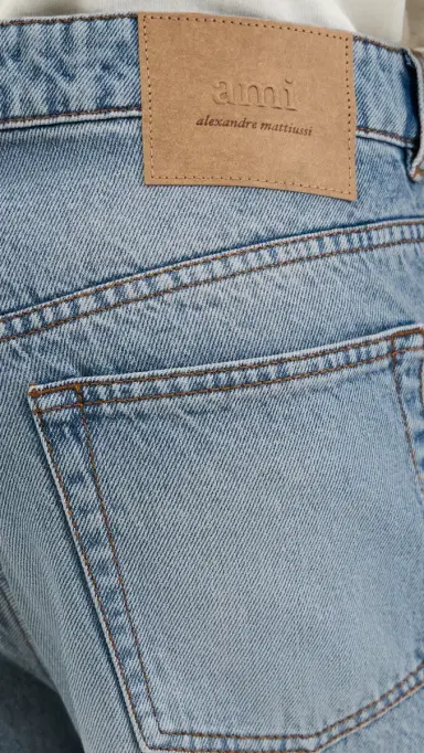AMI Large Fit Bermuda Shorts 14 BLEU USED | Thumbnail 6