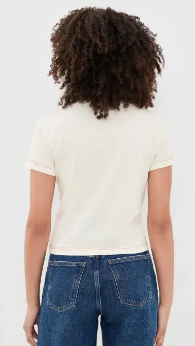 Rowing Blazers Lobster Embroidery Graphic Tee Cream M | Thumbnail 3