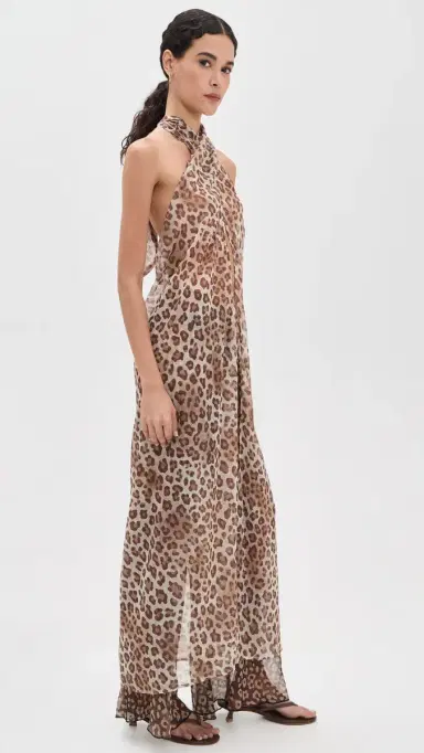 Ramy Brook Leopard Convertible Aari Coverup Top ight Leopard | Thumbnail 4 Ramy Brook Leopard Convertible Aari Coverup Top ight Leopard | Thumbnail 4