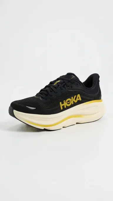 Hoka Bondi 9 Sneakers Carbon Black/Yellow Gold | Thumbnail 2 Hoka Bondi 9 Sneakers Carbon Black/Yellow Gold | Thumbnail 2
