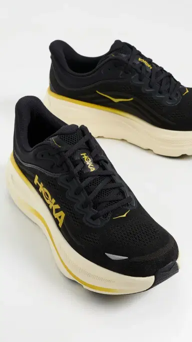 Hoka Bondi 9 Sneakers Carbon Black/Yellow Gold | Thumbnail 4 Hoka Bondi 9 Sneakers Carbon Black/Yellow Gold | Thumbnail 4